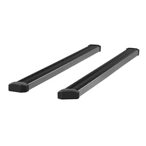 Aries SlimGrip 5" x 88" Black Aluminum Running Boards (No Brackets) - 216088