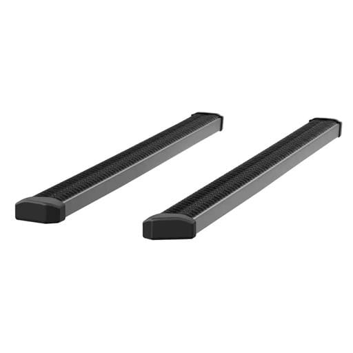 Aries SlimGrip 5" x 78" Black Aluminum Running Boards (No Brackets) - 216078
