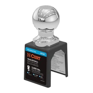 Curt 2" Trailer Ball (3/4" x 2-1/8" Shank, 3,500 lbs., Chrome, Packaged) - 40165
