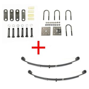 USA Made 2,000 lbs. Trailer Axle Suspension kit Including Leaf Springs, Shackle & U-Bolt Kit - HL2000-KIT-USA (No Hangers)