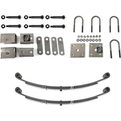USA Made 2,000 lbs. Greaseable Trailer Axle Suspension Kit Including Leaf Springs, Hanger & U-Bolt Kit - WB2000-KIT-USA