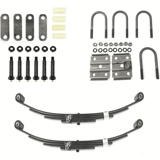 Southwest Wheel® 3,500 lbs. Greaseable Single Trailer Axle Suspension Kit with No Hanger Brackets - HLWB3500-KIT-SINGLE-USA