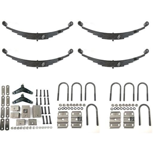 Southwest Wheel® USA Made 7,000 lbs. Tandem Trailer Axle Suspension Kit - 7000-KIT-USA (Double Eye Leaf Springs)
