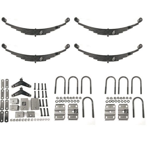 Southwest Wheel® USA Made 7,000 lbs. Tandem Trailer Axle Suspension Kit - 7000-KIT-USA (Double Eye Leaf Springs)