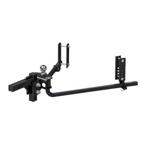 Curt TruTrack 2P Round Bar Weight Distribution Hitch with 2x Sway Control, 5-8K - 17599