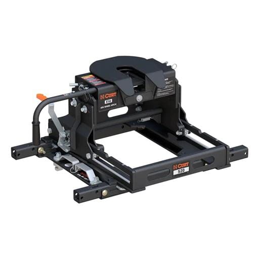Curt E16 5th Wheel Hitch w/ S20 Slider & Puck System Adapter, Select Chevy, Ford, GMC - 16680