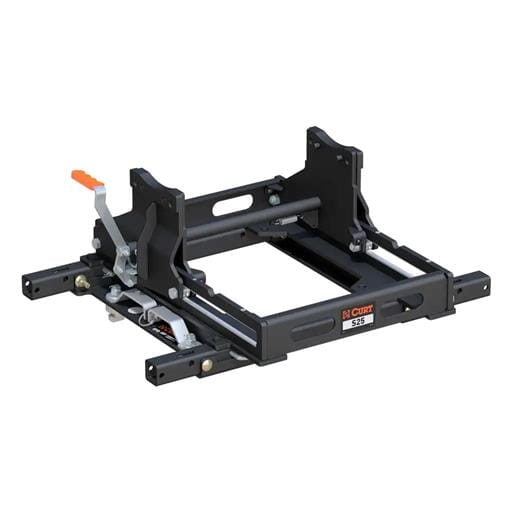 Curt S25 5th Wheel Slider w/ Puck System Adapter with Rails, Select Chevy, Ford, GMC - 16679