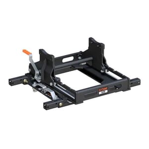 Curt S25 5th Wheel Slider w/ Puck System Adapter with Rails, Select Chevy, Ford, GMC - 16679