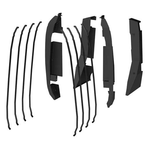 Aries Door Hinge Covers for ARIES Tube Doors - Ford Bronco 4-Door - 3500255