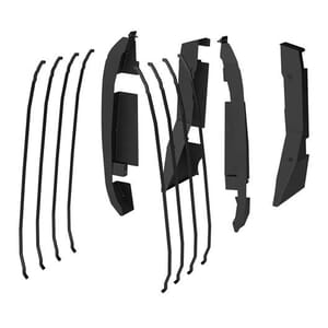 Aries Door Hinge Covers for ARIES Tube Doors - Ford Bronco 4-Door - 3500255