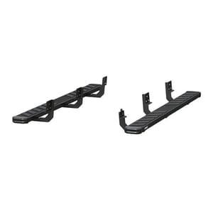 Aries NovaTrac 6" x 75" Black E-Coat Steel Running Boards, Select RAM 1500 - 2554013