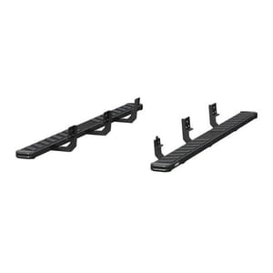 Aries NovaTrac 6" x 91" Black E-Coat Steel Running Boards, Select RAM 2500, 3500 - 2554015
