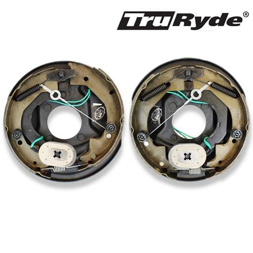Pair of 10" x 2 1/4" TruRdye® Self-Adjusting Electric Brake Assemblies for 3,500 lbs. Trailer Axles No Hardware - 23158AUTO-LITE