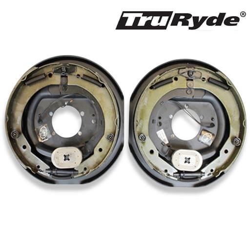 Pair of 12"x2" TruRyde® Electric Brake Assemblies for 5,200 lbs. to 7,000 lbs. Trailer Axles No Hardware - 23134-LITE