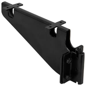 Buyers Products E-Track Shelf Bracket, Black Powder Coat Finish - 5201071