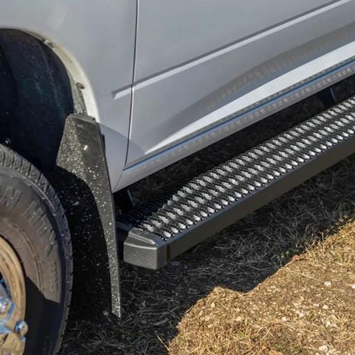 Luverne Grip Step 7 Inch x 78 Inch Black Aluminum Running Boards, Select Ford Super Duty - 415078-401734