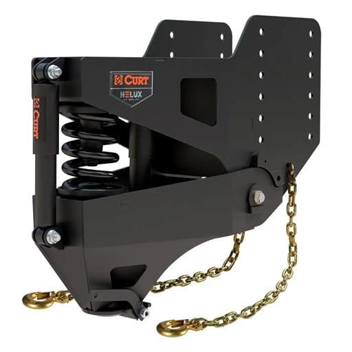 Curt Helux Coil-Spring Gooseneck Pin Box, 3,200 lbs. Pin Weight, 20,000 lbs. Capacity - 2024044576