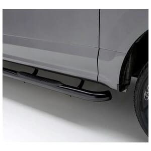Aries 3" Round Black Stainless Side Bars, Select Silverado, Sierra 1500, 2500, 3500 HD - 214046