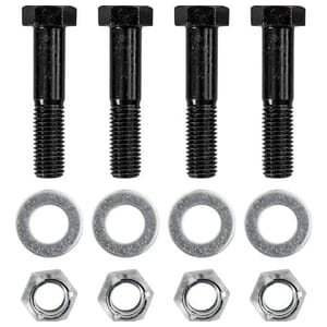 Buyers Products Mounting Kit: (4) 3/4 in. x 3-1/2 in. Grade 8 cap screws, (4) 3/4 in. Grade 8 hex nuts, and (4) 3/4 in. heavy lock washers - 8530
