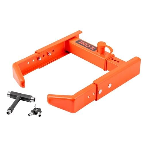 Curt Adjustable Trailer Wheel Lock, 16.5” x 6.5”-8 to 33" x 12-1/2"/R15 - 23176