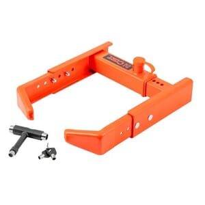 Curt Adjustable Trailer Wheel Lock, 16.5” x 6.5”-8 to 33" x 12-1/2"/R15 - 23176