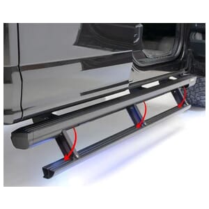 Aries ActionTrac 87.6" Powered Running Boards, Select Toyota Tundra Crew Cab - 3048351