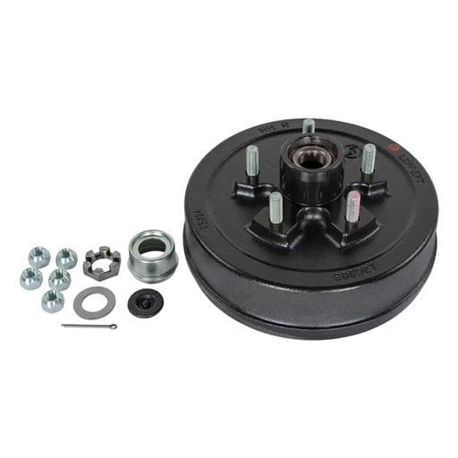 Lippert® 10" Brake Hub Kit w/ Bearings, 3,500-lb. Axles, 5 on 5" Bolt Pattern, 1/2" Stud - 2024114172