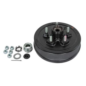 Lippert® 10" Brake Hub Kit w/ Bearings, 3,500-lb. Axles, 5 on 5" Bolt Pattern, 1/2" Stud - 2024114172