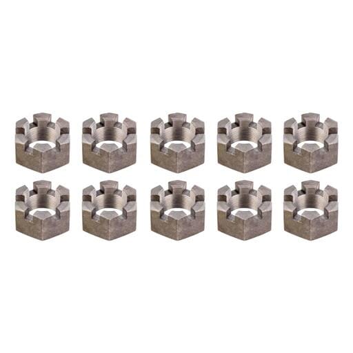 Lippert® 6-Slot Castle Spindle Nut, 12,000-16,000-lb. Axles, 1-3/4"-12 Thread, 10 Pack - 2025027771