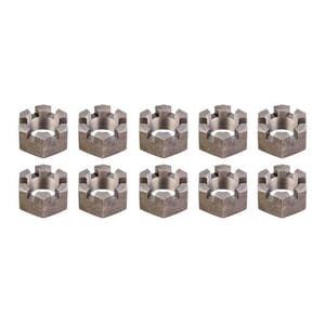 Lippert® 6-Slot Castle Spindle Nut, 12,000-16,000-lb. Axles, 1-3/4"-12 Thread, 10 Pack - 2025027771