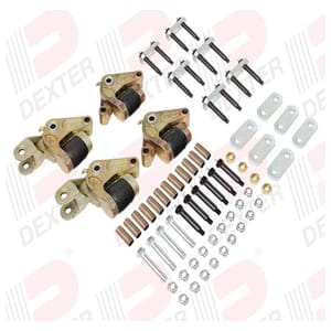 Dexter® 6,000 lbs. Maximum, Triple 33" Axle Spacing, 1³⁄₄" Double Eye Springs, Wet Bolts, Bronze Bushings & Heavy-Duty Shackles - K71-656-00