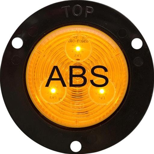 Optronics Yellow 2" recess flange mount marker/clearance light - MCL505ABSB