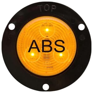 Optronics Yellow 2" recess flange mount marker/clearance light - MCL505ABSB