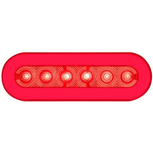 Optronics 6" Red Oval Golight Stop/Turn/Taillights - STL111RB