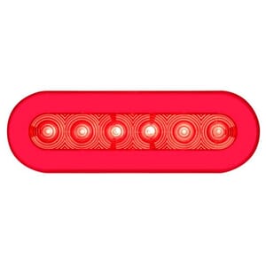 Optronics 6" Red Oval Golight Stop/Turn/Taillights - STL111RB