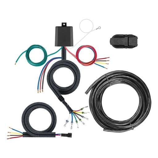Curt Universal 7-Way Custom Harness w/ HD Converter Module, Backup & Brake Control - 59004