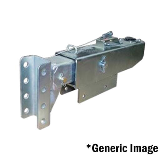 Demco Center Position Channel 8,000 lbs. Silver Finish Drum Brake Actuator with Lockout - 8760012