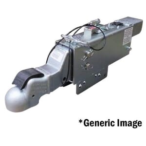 Demco Drop 12,500 lbs. 2-5/16" EZ Latch Coupler, Zinc Finish, Manual Lockout, Inline solenoid & Custom Solenoid Cover Disc Brake Actuator - 8415311