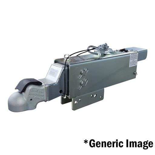 Demco Drop 2-5/16" EZ-Latch 16,000 lbs. Zinc Finish, Manual Lockout Inline Solenoid, and Custom Solenoid Cover Disc Brake Actuator - 8465311