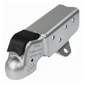 Demco Zinc 2" EZ-Latch Tube Mount 10, 000 lbs. Coupler with Chain Anchor - 17429-95