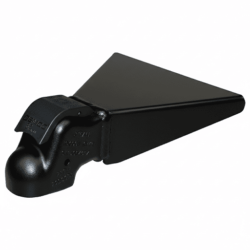 Demco Black Weld On 2" EZ-Latch 50º Mount 10,000 lbs. A-Frame Coupler - 17115-81