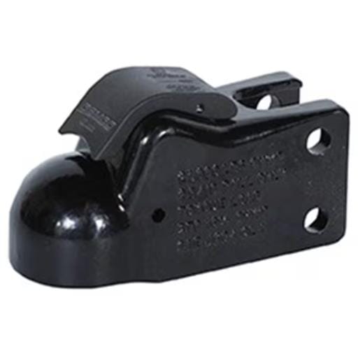 Demco Black 2-5/16" EZ-Latch 21,000 lbs. Cast Coupler with 12" Channel - 6124-81