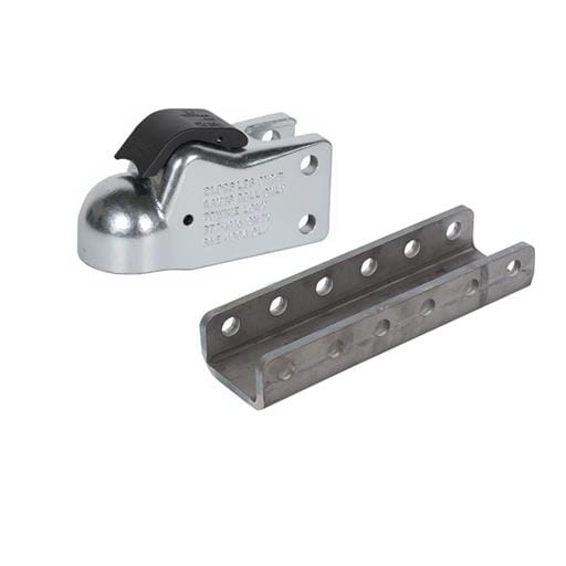 Demco Silver 2-5/16" EZ-Latch 21,000 lbs. Cast Coupler with 12" Channel - 6124-52