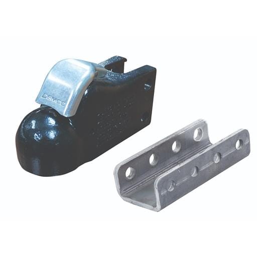 Demco Black 2-5/16" Metal EZ-Latch 21,000 lbs. Cast Coupler with 8" Channel - 6178-81