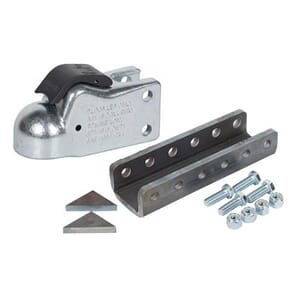 Demco Zinc 2-5/16" EZ-Latch 21,000 lbs. Cast Coupler with 12" Channel & Hardware - 6125-95