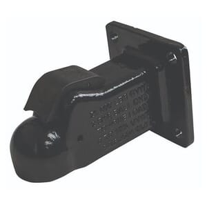 Demco Black 2-5/16" EZ-Latch Flat Mount 21,000 lbs. Coupler - 15923-81