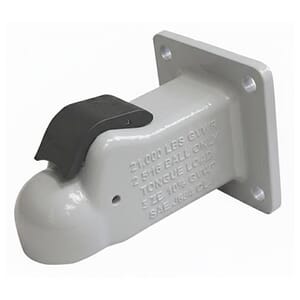 Demco Primed 2-5/16" EZ-Latch Flat Mount 21,000 lbs. Coupler - 15923-97