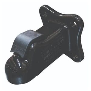 Demco Black 2-5/16" EZ-Latch Flat Mount 25,000 lbs. Coupler - 17415-81