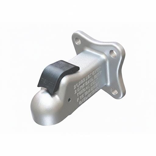 Demco Silver 2-5/16" EZ-Latch Flat Mount 25,000 lbs. Coupler - 17415-52