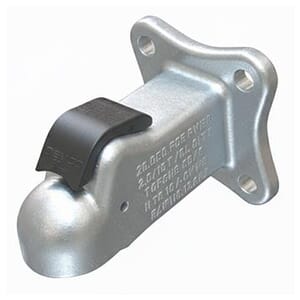 Demco Zinc 2-5/16" EZ-Latch Flat Mount 25,000 lbs. Coupler - 17415-95